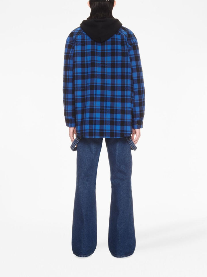OFF-WHITE checked flannel shirt-2
