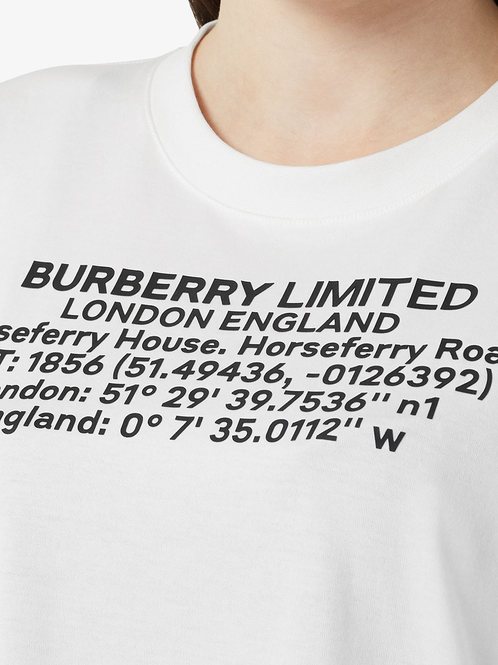 BURBERRY text print T-shirt-4