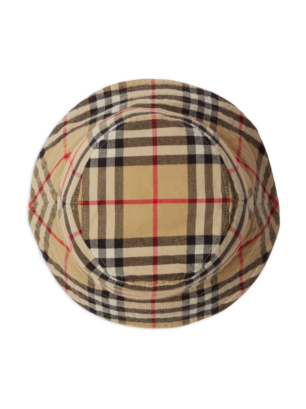 Vintage Check cotton bucket hat-1