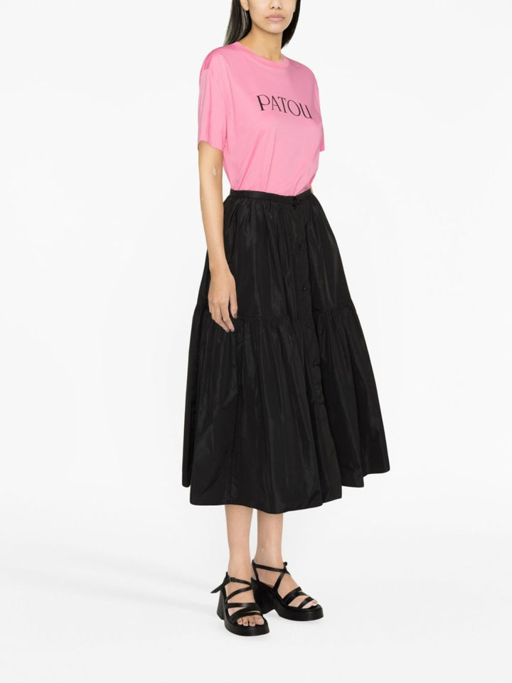 PATOU logo-print organic cotton T-shirt-22