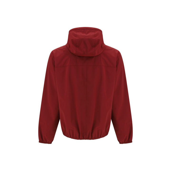 Brunello Cucinelli Bordeaux Polyamide Shell Jacket