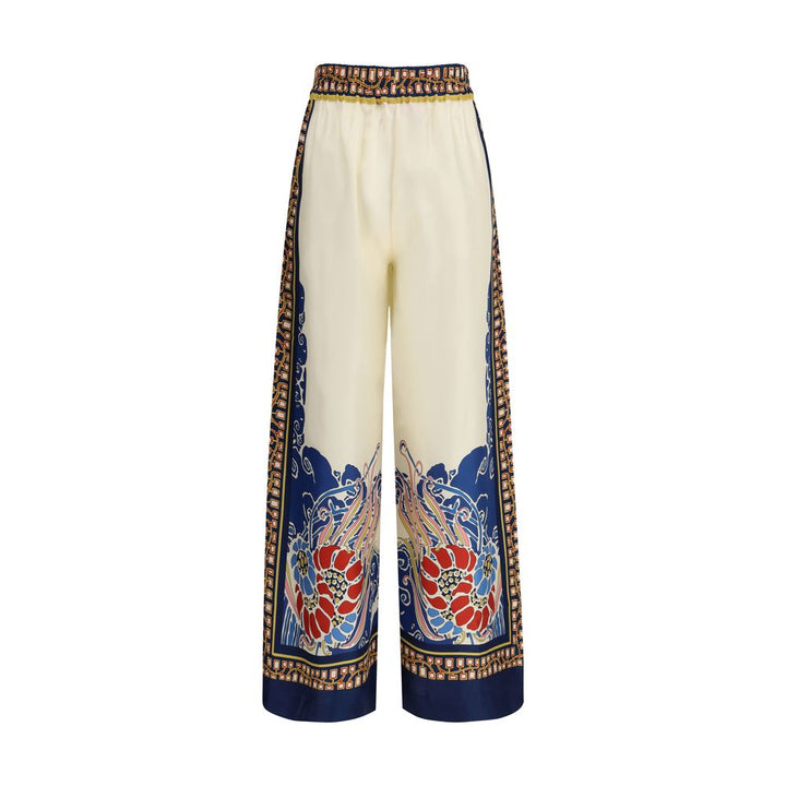 La Double J Multicolor Silk Casual Pants
