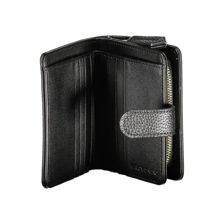 Mario Valentino Black Polyurethane Women Wallet