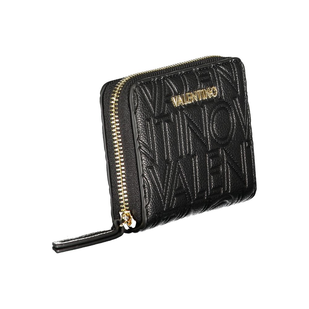 Mario Valentino Black Polyurethane Women Wallet