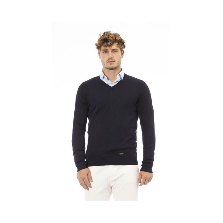 Baldinini Trend Blue Cashmere Sweatshirt