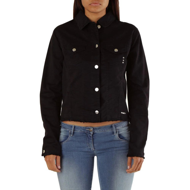 Met Black Cotton Denim Jacket