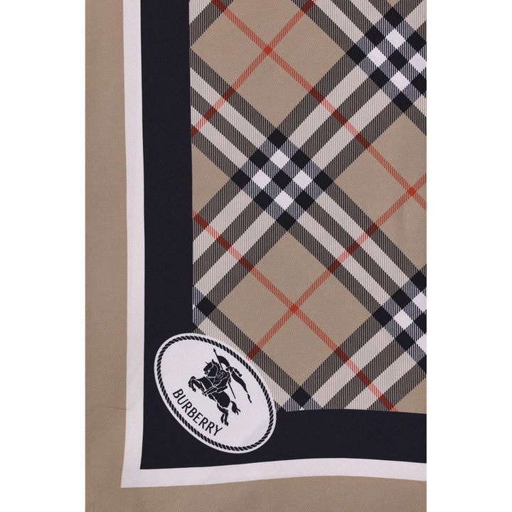 Burberry Beige Silk Scarf