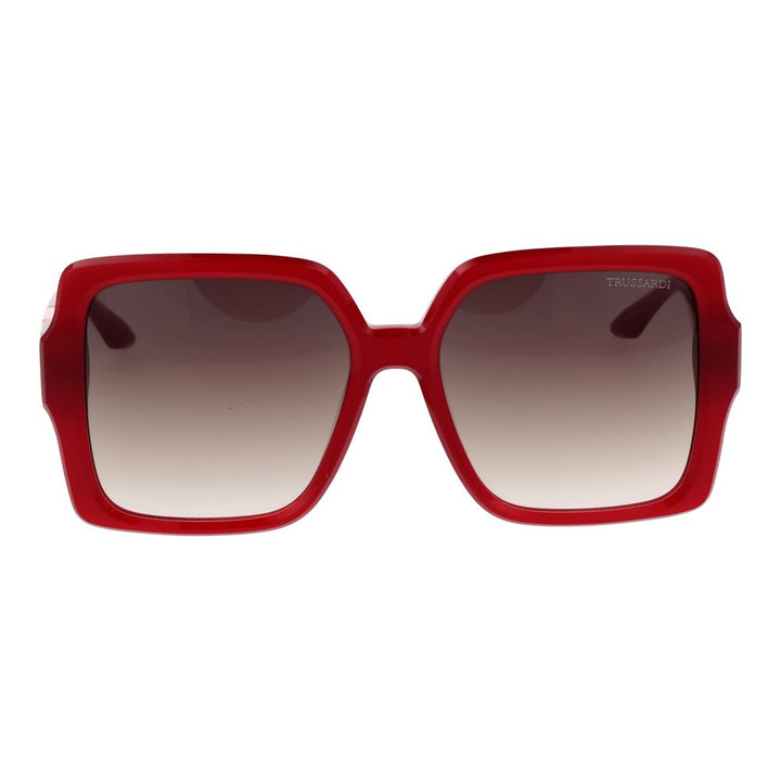 Trussardi Red Acetate Sunglasses