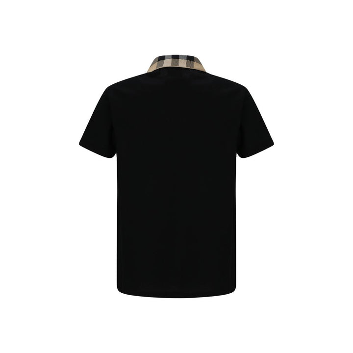 Burberry Black Cotton Polo Shirt