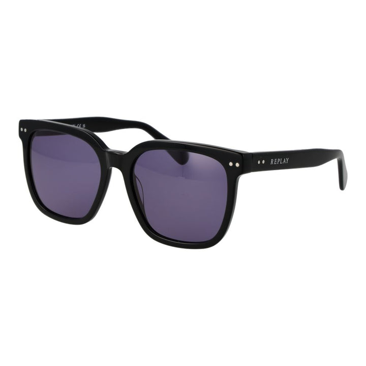 Replay Black Plastic Sunglasses