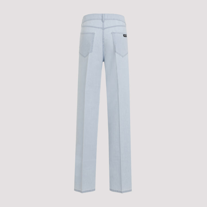 Light Blue Cotton Pants-3