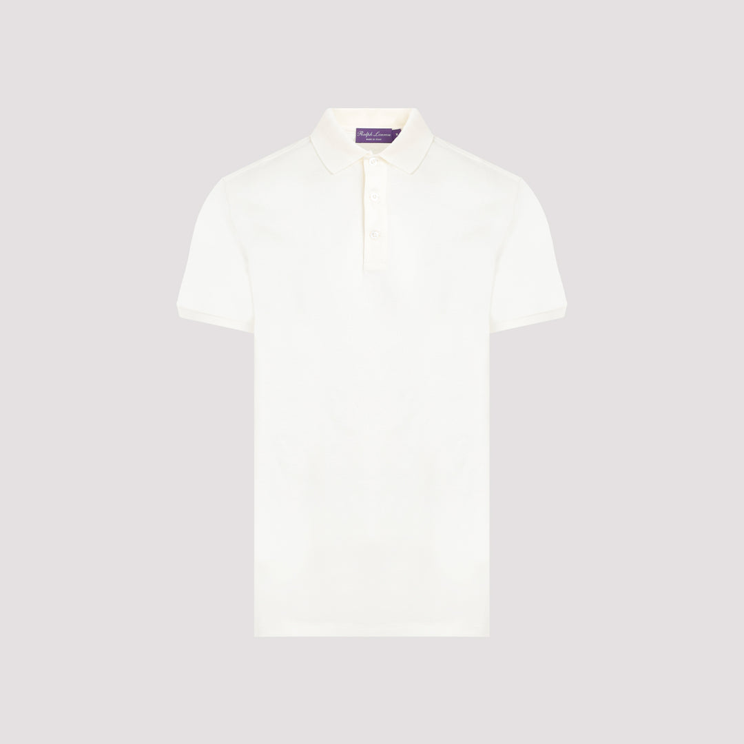 Cream Short Sleeve Cotton Polo-0