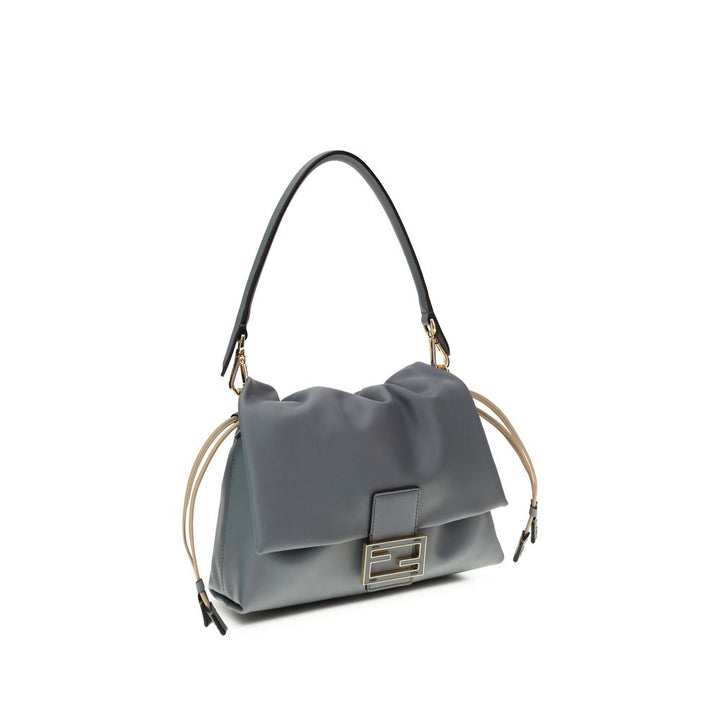 Fendi Light Blue Calf Leather Bos Taurus Shoulder Bag