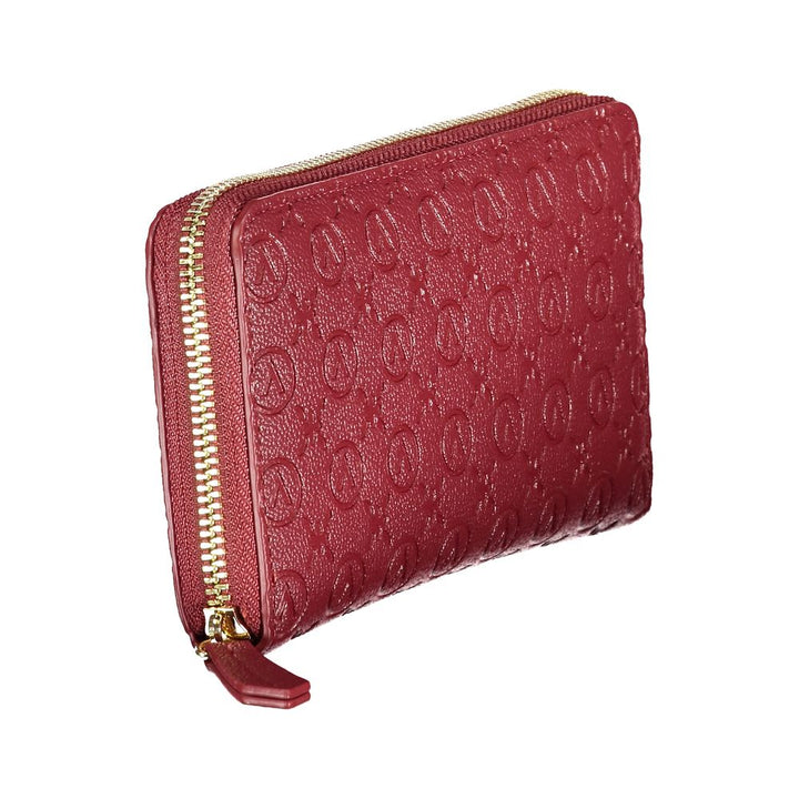 Mario Valentino Rosso Polyurethane Women Wallet