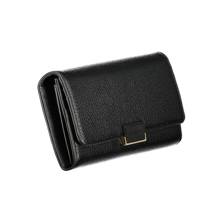 Mario Valentino Black Polyurethane Women Wallet
