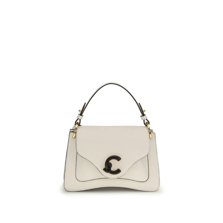 Coccinelle Cream Calf Leather Bos Taurus Handbag