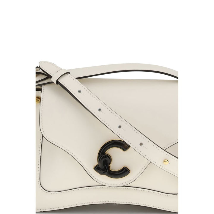 Coccinelle Cream Calf Leather Bos Taurus Handbag