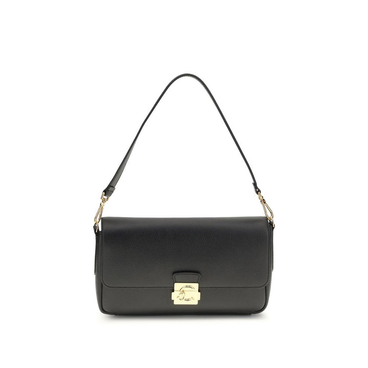 Coccinelle Black Calf Leather Bos Taurus Shoulder Bag