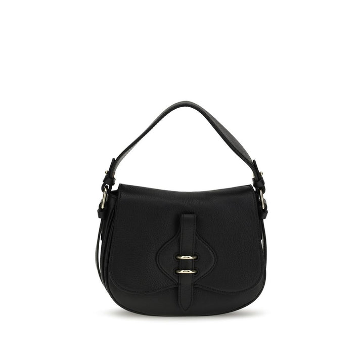 Coccinelle Black Calf Leather Bos Taurus Handbag