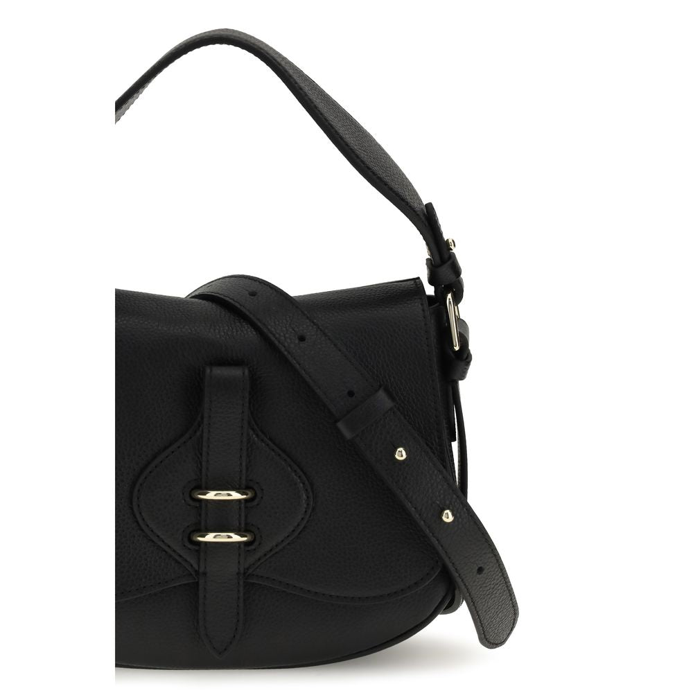 Coccinelle Black Calf Leather Bos Taurus Handbag