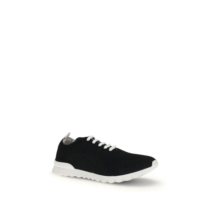 Kiton Black Rubber Athletic Sneakers
