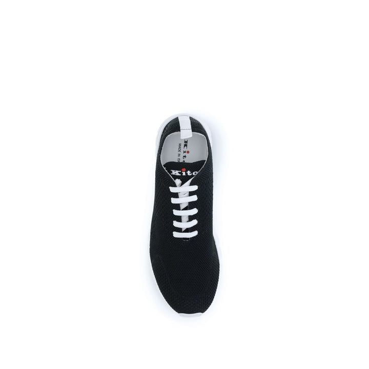 Kiton Black Rubber Athletic Sneakers