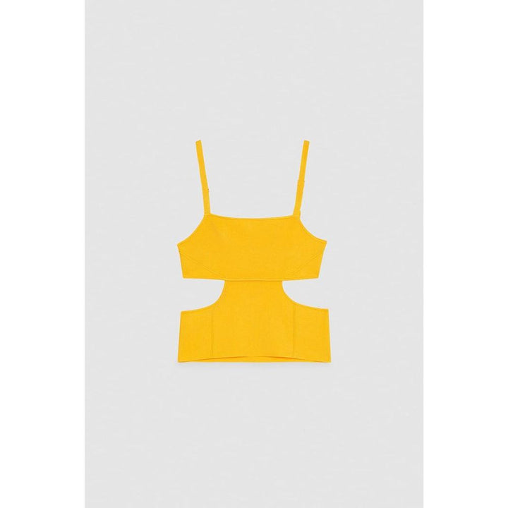 Patrizia Pepe Orange Viscose Tank Tops