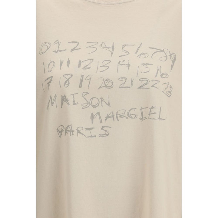 Margiela Beige Cotton T-Shirt