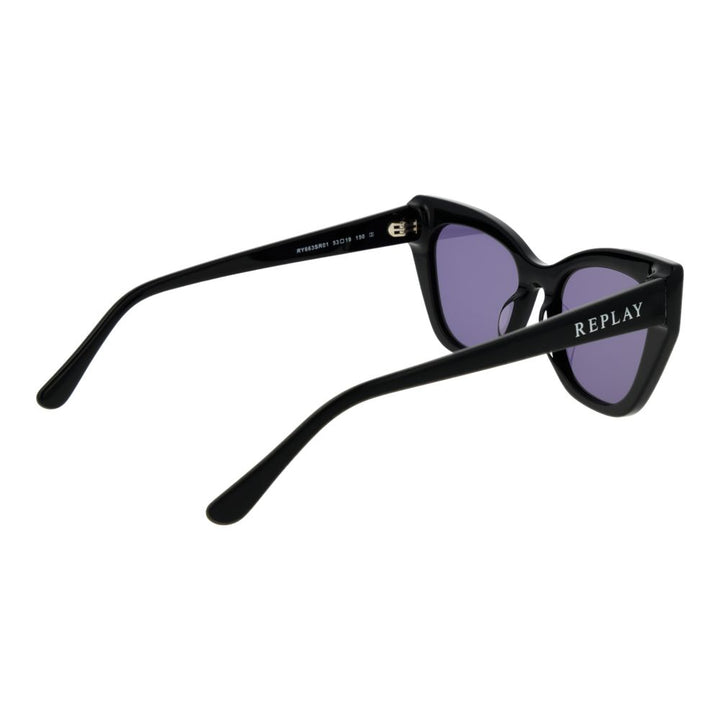 Replay Black Plastic Sunglasses