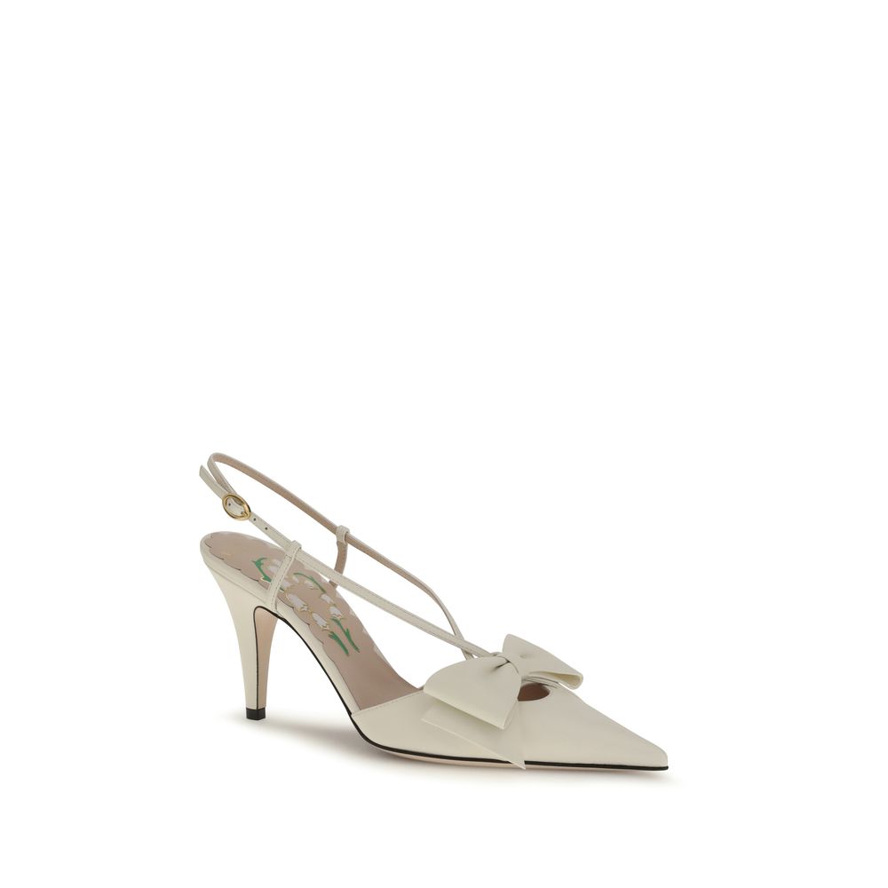 Valentino Garavani Cream Lamb Ovis Aries Aries High Heel Pumps