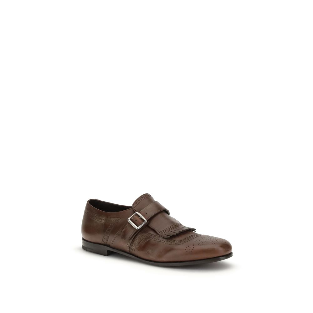 Church's Brown Calf Leather Bos Taurus Slip-On Loafers