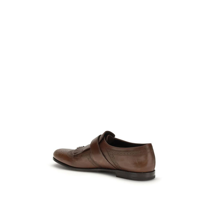 Church's Brown Calf Leather Bos Taurus Slip-On Loafers