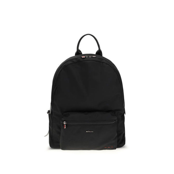 Kiton Black Nylon Backpack