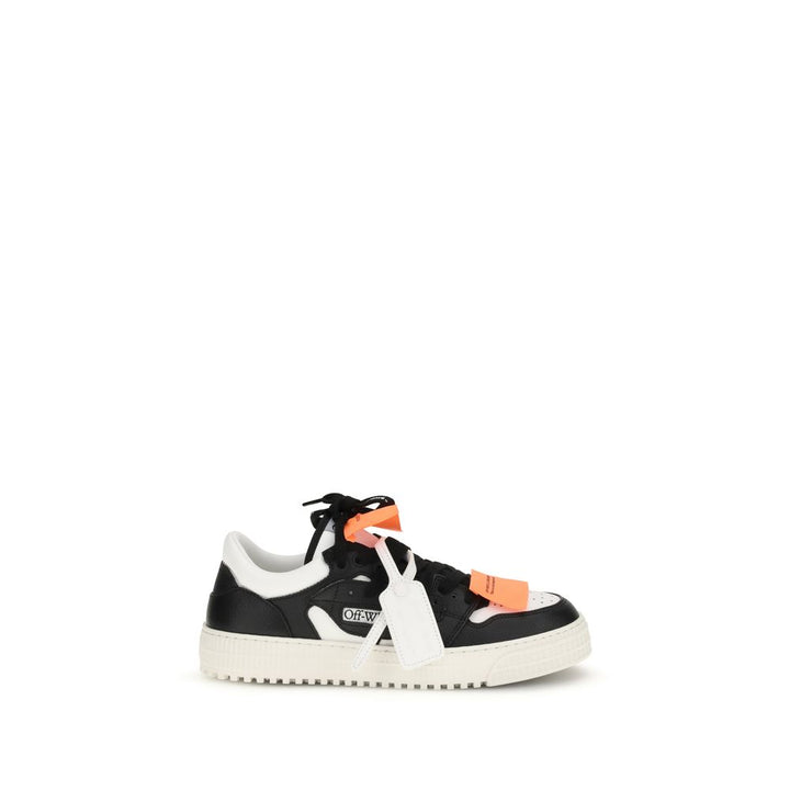 Off-White Multicolor Cotton Low Top Sneakers