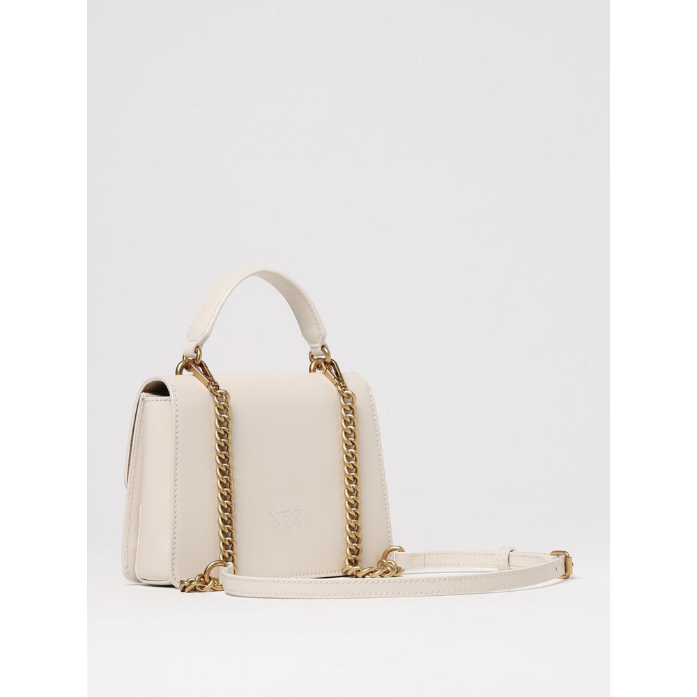 PINKO White Leather Handbag