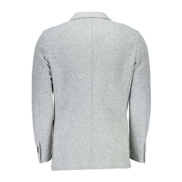 Gant Gray Polyester And Wool Blazer