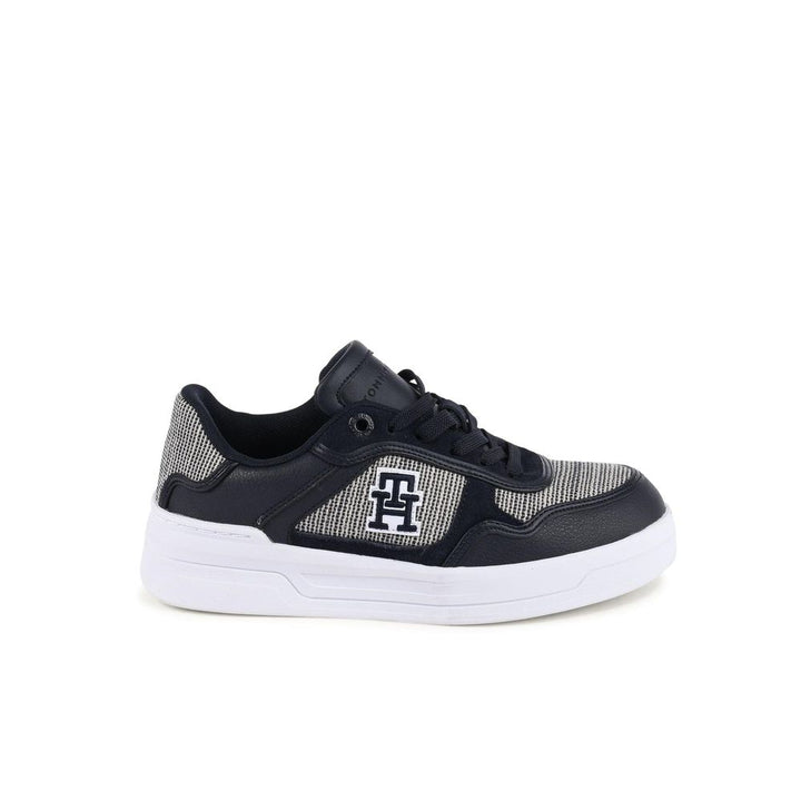 Tommy Hilfiger Blue Leather Low Top Sneakers