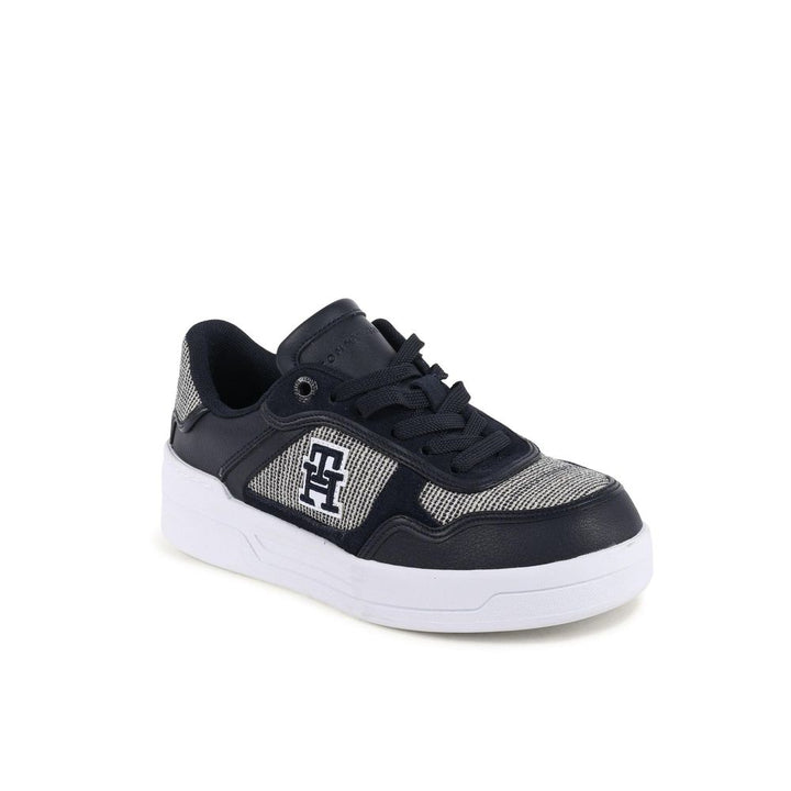 Tommy Hilfiger Blue Leather Low Top Sneakers