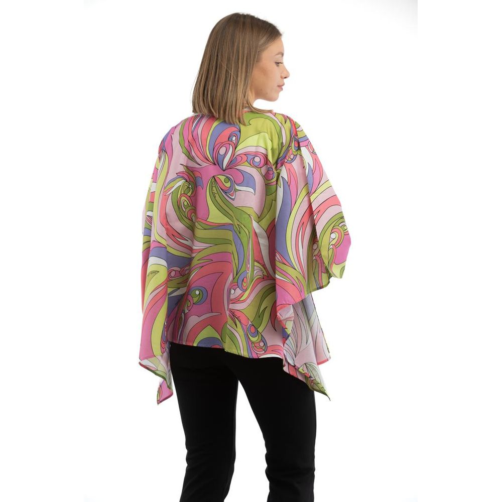 Moschino Multicolor Cotton Pattern Shirt