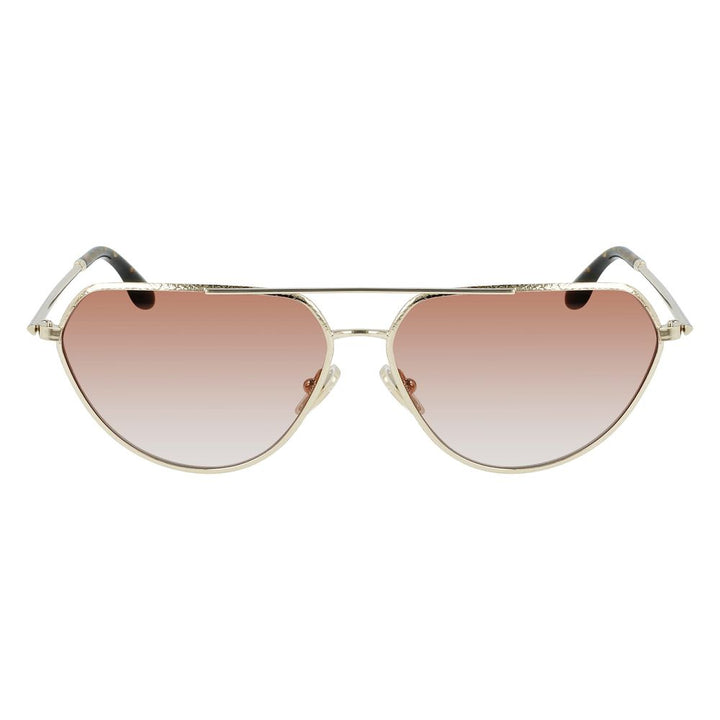 Victoria Beckham Gold Metal Sunglasses