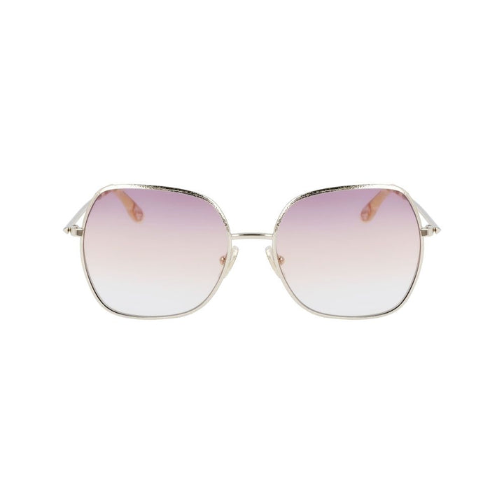 Victoria Beckham Gold Metal Sunglasses