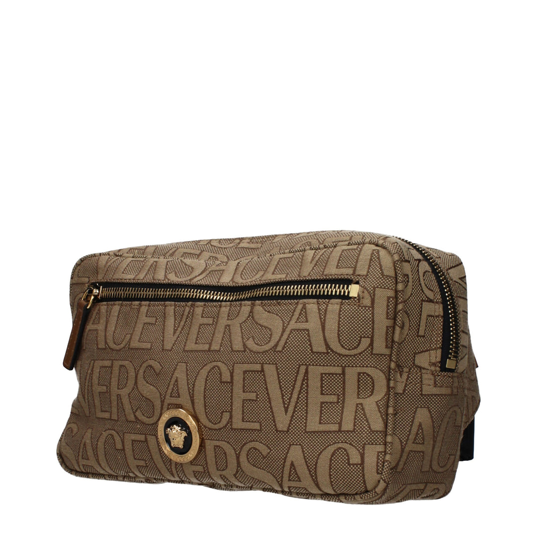 Versace Beige Fabric Backpack
