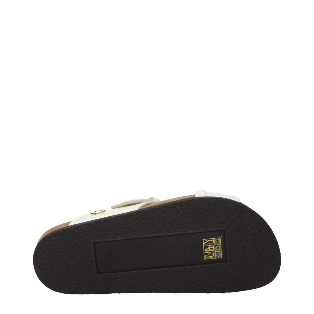 Valentino Garavani Beige Leather Slippers