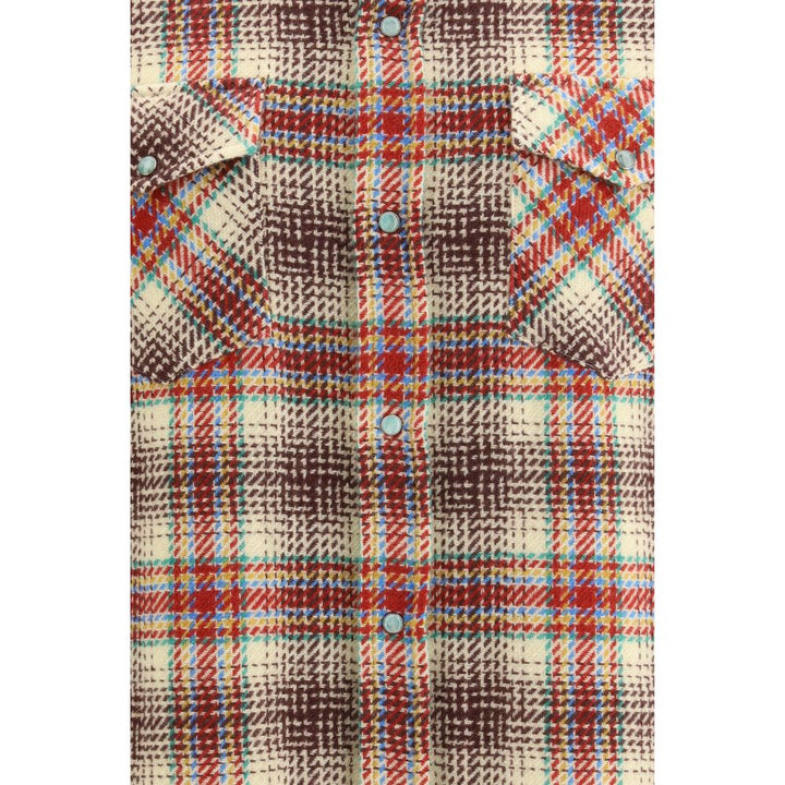 God's True Cashmere Multicolor Cashmere Pattern Shirt