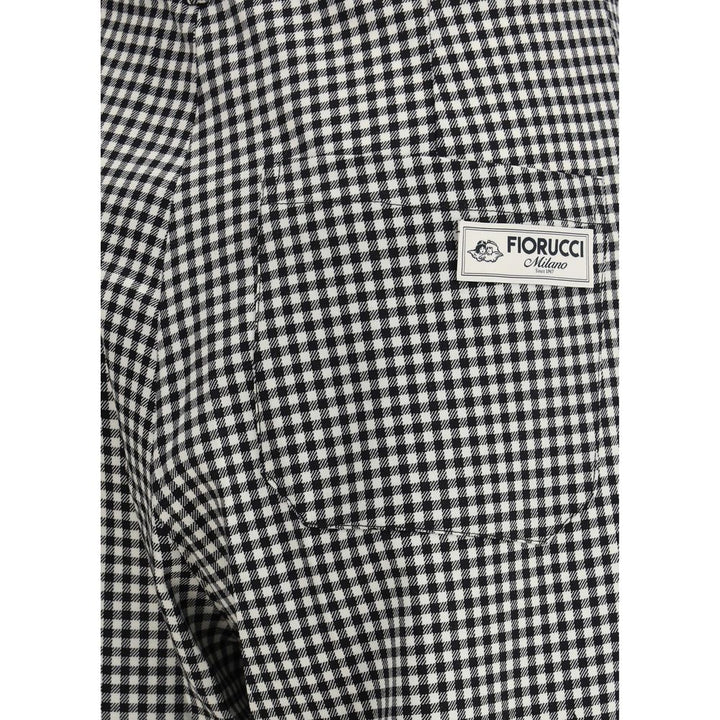 Fiorucci Multicolor Fleece Wool Casual Pants