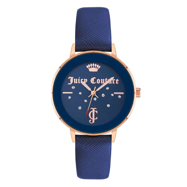 Juicy Couture Blue Plastic Dress Watch