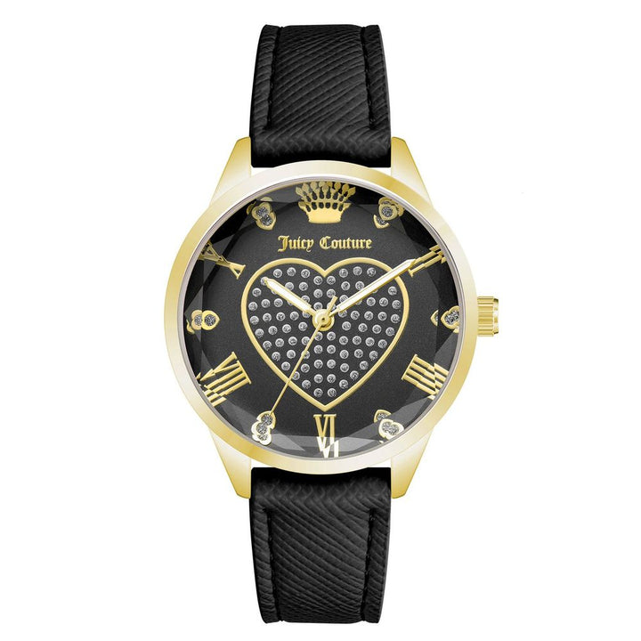 Juicy Couture Black Plastic Dress Watch