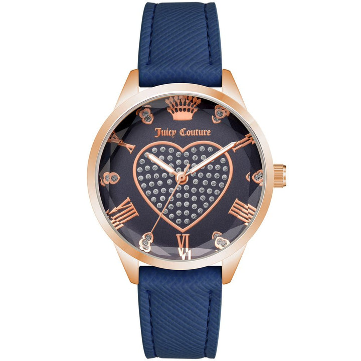 Juicy Couture Blue Plastic Dress Watch
