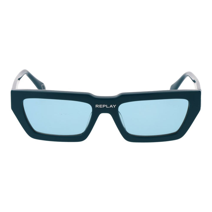 Replay Turquoise Plastic Sunglasses