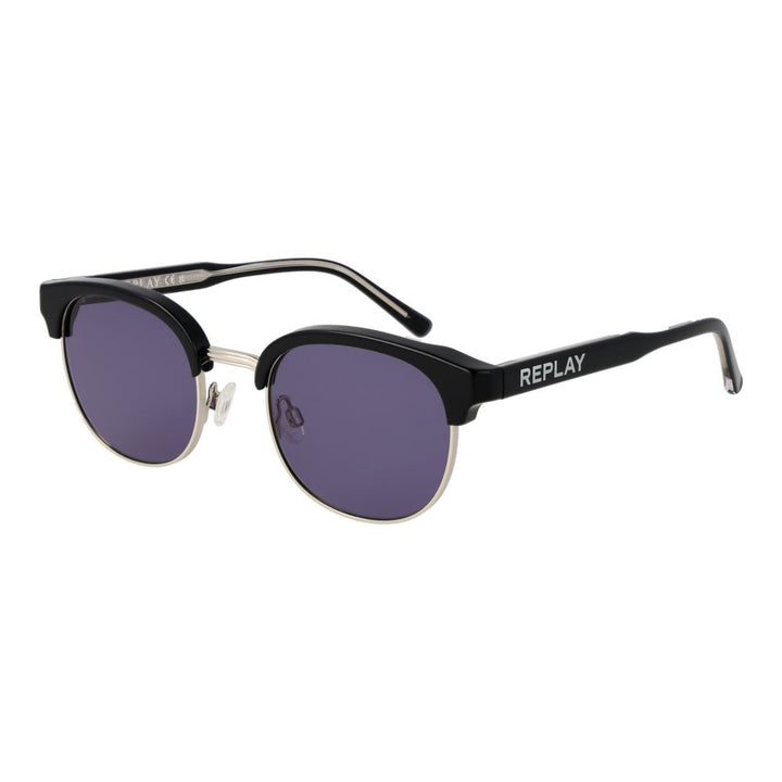 Replay Black Metal Sunglasses